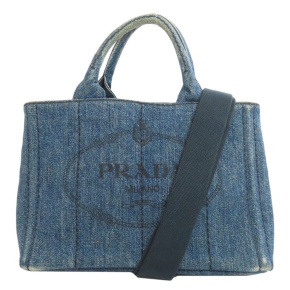 PRADA Blue Tote Bag - Picture 1 of 11